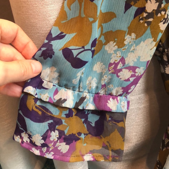 Floral boho midi dress with sleeves - Picture 9 of 12